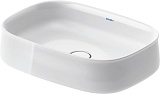 Раковина накладная Duravit Zencha 55x39см белая
