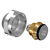 Адаптер зажимной Uponor Uni-X MLC 16 х 3/4 ВР Евроконус, 10 бар, латунь
