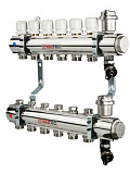 Коллекторная группа VALTEC в сборе, 1х10 вых. Евроконус 3/4