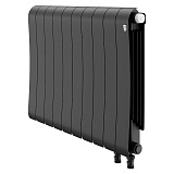 Биметаллический секционный радиатор отопления Royal Thermo Infinity 500 V Чёрный / 10 секций
