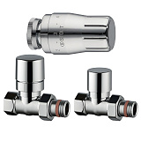 Комплект клапанов термостатических Stout Design хром, прямой 1/2 (SVTDK-0001-000015C)