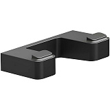 Двойной крючок Ravak 10 черный матовый X07P554
