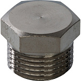 Заглушка Stout никелированная, с наружной резьбой 3/4 , арт. SFT-0025-000034