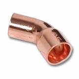Отвод Sanha 5040, 45 гр. ВП-НП, медь, 22