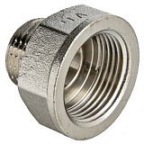 Переходник VALTEC 3/8 х 1/4 внутренняя-наружная резьба, никелированная латунь