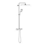 Душевая система Grohe Rainshower SmartActive 310 Mono Cube, квадратный, с термостатом, хром