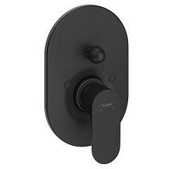 Встраиваемый смеситель Hansgrohe для ванны Rebris S (внешняя часть), матовый черный 72449670