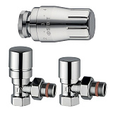 Комплект клапанов термостатических Stout Design хром, угловой 1/2 (SVTDK-0002-000015C)