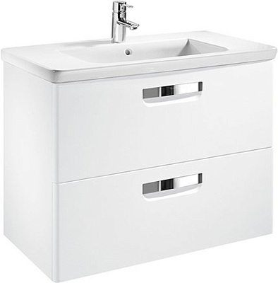 Тумба под раковину Roca The Gap 80 белая матовая ZRU9302732