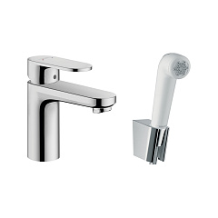 Смеситель для раковины Hansgrohe Vernis Blend с гигиеническим душем, хром