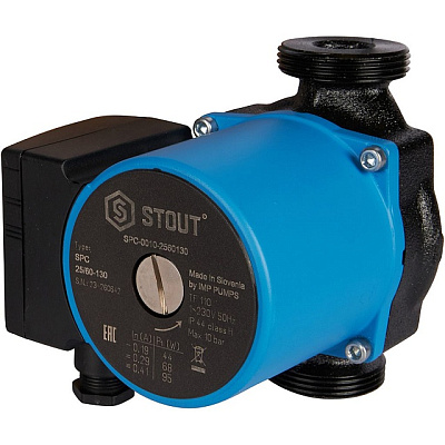 Циркуляционный насос Stout 25/60-130 мм Циркуляционный насос Stout 25/60-130 мм