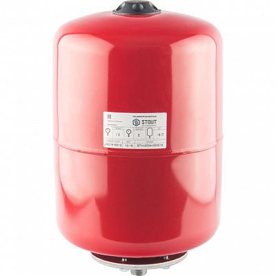 Расширительный бак Stout STH-0004 18 л со сменной мембраной, для системы отопления Расширительный бак Stout STH-0004 18 л со сменной мембраной, для системы отопления