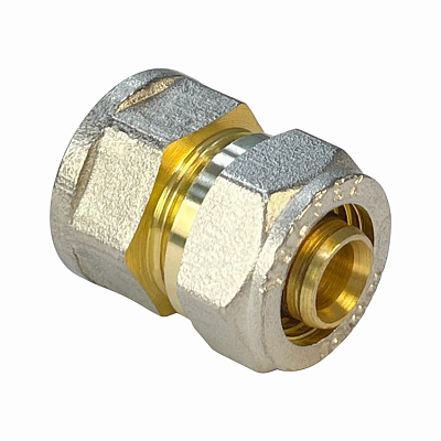 Соединитель Valfex для труб PE-RT/Al/PE-RT, обжимной с переходом на ВР 16 x 1/2 дюйма Соединитель Valfex для труб PE-RT/Al/PE-RT, обжимной с переходом на ВР 16 x 1/2 дюйма