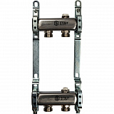 Коллектор Stout из нержавеющей стали для радиаторной разводки 1/3/4x2, SMS 0923 000002