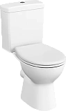 Унитаз напольный Vitra 9864B003-7201 безободковый (нижний подвод) S10 SmoothFlush c термопластовым сиденьем микролифт