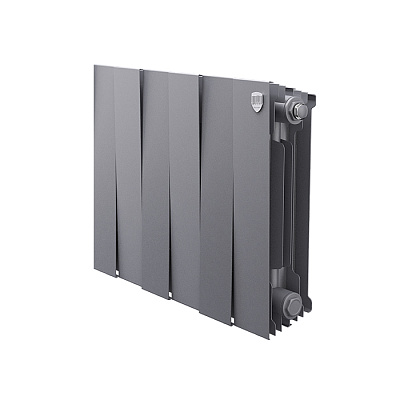 Биметаллический секционный радиатор отопления Royal Thermo PianoForte Silver Satin 300 / 1 секция Биметаллический секционный радиатор отопления Royal Thermo PianoForte Silver Satin 300 / 1 секция