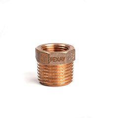 Футорка РЕХАУ редукционная бронзовая AURLINE, R1/2 x Rp3/8, RX+ (18741431001)