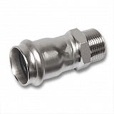 Ниппель Sanha 9243G, переходной ВПр-НР, нержавеющая сталь, 22x1