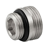 Ниппель Elsen переходной с уплотнением, 1/2Oring - 3/4ЕК, никелированный