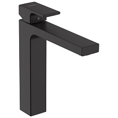 Смеситель для раковины Hansgrohe Vernis Shape 190, без донного клапана, матовый черный