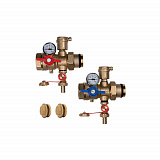 Комплект кранов Giacomini R269T для коллекторов, многофункциональные, DN 32