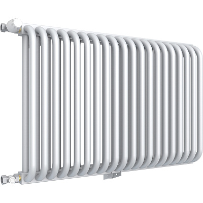 Стальной трубчатый радиатор отопления Rommer RST 2120/06 боковое подключение RAL9016