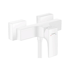 Смеситель для душа Hansgrohe Metropol, матовый белый, на стену
