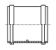 Муфта двухраструбная Rehau 40 (арт. 11231441001)