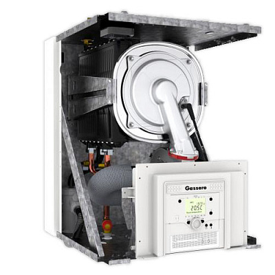 Настенный газовый конденсационный одноконтурный котел отопления Gassero Wallcon Xtreme 67 кВт