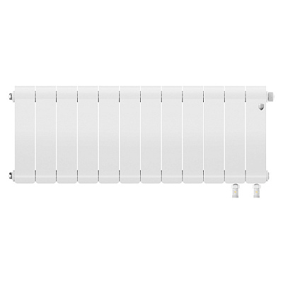 Биметаллический секционный радиатор отопления Royal Thermo Infinity 300 V Белый / 12 секций