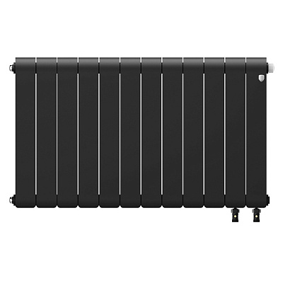 Биметаллический секционный радиатор отопления Royal Thermo Infinity 500 V Чёрный / 12 секций