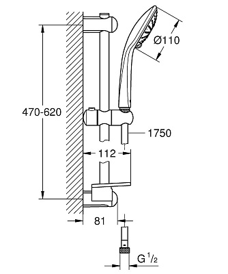 Душевой гарнитур Grohe Euphoria 110 Duo 27230001
