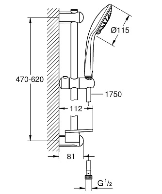 Душевой гарнитур Grohe Euphoria 110 Duo 27242001