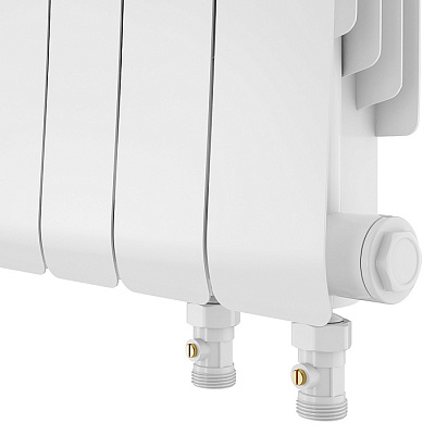 Биметаллический секционный радиатор отопления Royal Thermo Infinity 500 V Белый / 4 секции