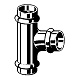 Тройник медный Viega Profipress с SC-Contur d=54, 54x54x54 (арт. 292 003)