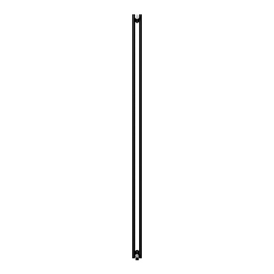 Стальной трубчатый радиатор отопления Royal Thermo Shift R22 VC2180 - 08 секций RAL9005m (черный)