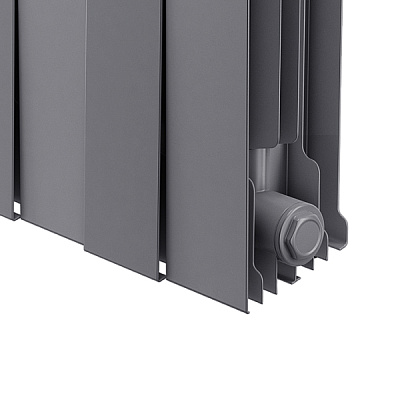 Биметаллический секционный радиатор отопления Royal Thermo PianoForte Silver Satin 200 / 18 секций