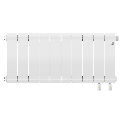 Биметаллический секционный радиатор отопления Royal Thermo Infinity 300 V Белый / 10 секций