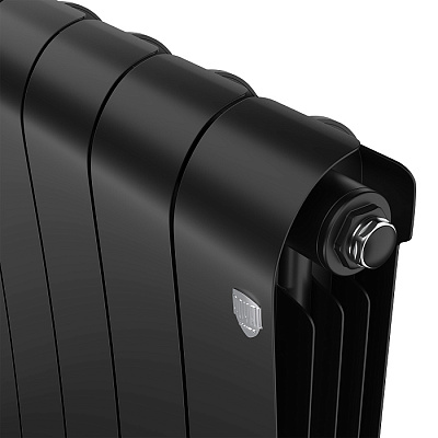 Биметаллический секционный радиатор отопления Royal Thermo Infinity 300 Чёрный / 1 секция