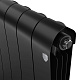 Биметаллический секционный радиатор отопления Royal Thermo Infinity 300 Чёрный / 1 секция
