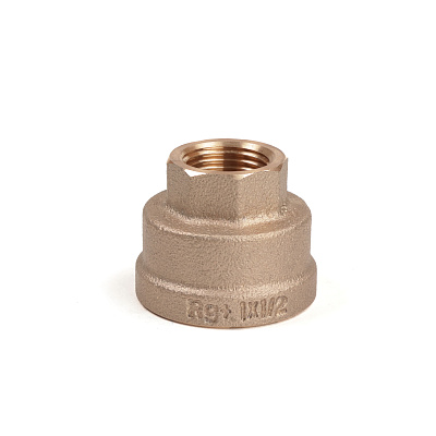 Муфта РЕХАУ редукционная бронзовая AURLINE, Rp1 x Rp1/2, RX+ (18722641001)