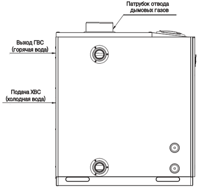 Напольный дизельный котел отопления, двухконтурный Navien LST-40KG