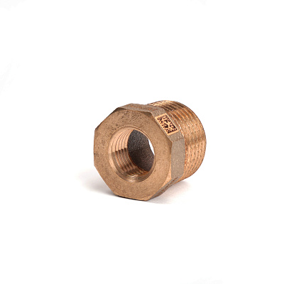 Футорка РЕХАУ редукционная бронзовая AURLINE, R1/2 x Rp1/4, RX+ (18741421001)