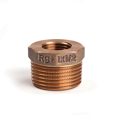 Футорка РЕХАУ редукционная бронзовая AURLINE, R1 x Rp1/2, RX+ (18741641001)