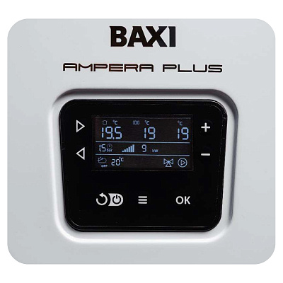 Электрический котёл отопления одноконтурный настенный Baxi Ampera Plus 14 (E8403214--)