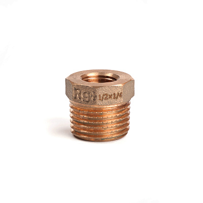 Футорка РЕХАУ редукционная бронзовая AURLINE, R1/2 x Rp1/4, RX+ (18741421001)
