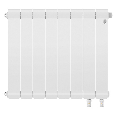 Биметаллический секционный радиатор отопления Royal Thermo Infinity 500 V Белый / 8 секций