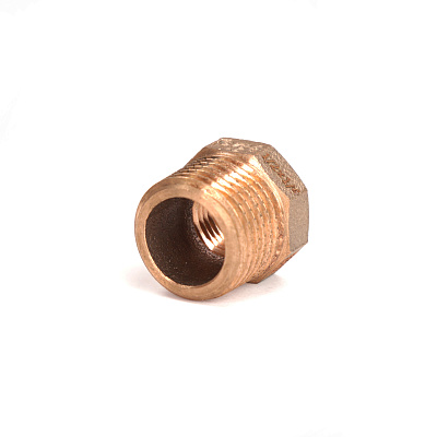 Футорка РЕХАУ редукционная бронзовая AURLINE, R1/2 x Rp1/4, RX+ (18741421001)