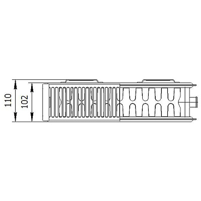 Стальной панельный радиатор отопления Лемакс VC22/300/ 2000
