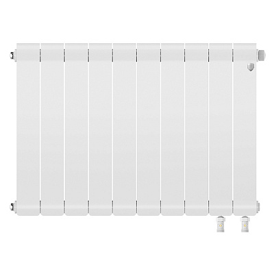Биметаллический секционный радиатор отопления Royal Thermo Infinity 500 V Белый / 10 секций